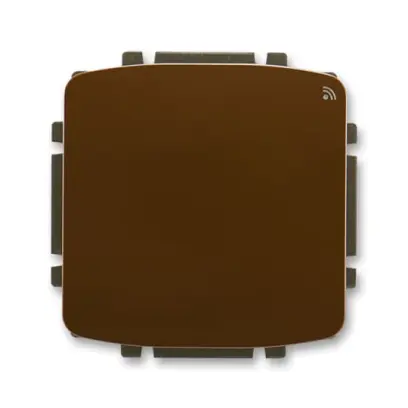 spínač s krátkocestným ovladačem, s přijímačem RF signálu, 868 MHz, hnědá, design TANGO